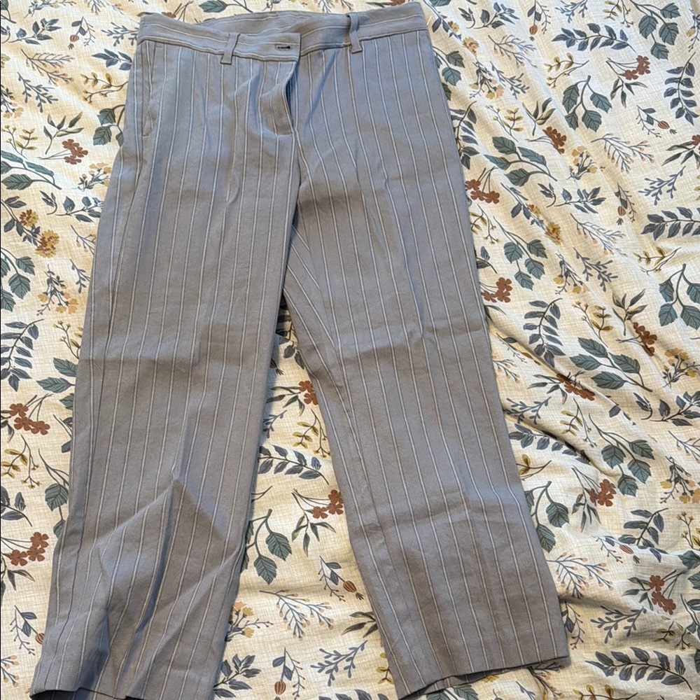 Women's Gray Pinstripe Pants